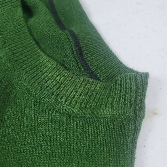 Banana Republic Mens Silk Cashmere Vest Sz Medium Green V Neck Preppy Old Money - Picture 8 of 8